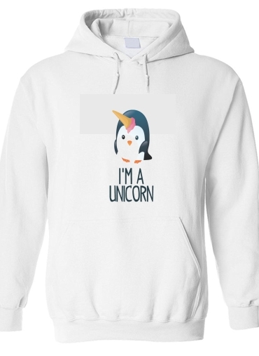 Sweat-shirt Pingouin wants to be unicorn