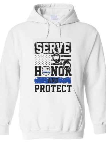 Sweat-shirt Police Serve Honor Protect