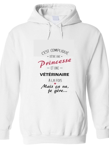Sweat-shirt C'est compliqué d'être une princesse et vétérinaire à la fois