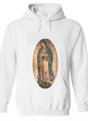 Sweat-shirt à capuche blanc - Unisex Virgen Guadalupe