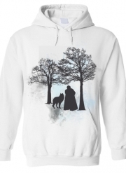pull-capuche-homme-gris Wolf Snow