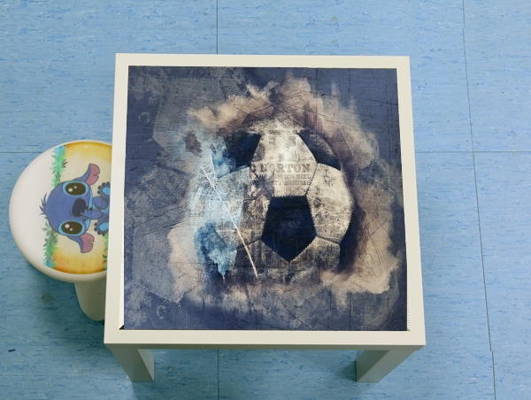 Table Abstract Blue Grunge Soccer