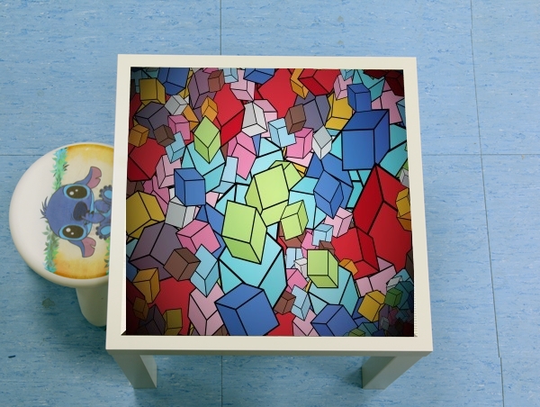 Table Abstract Cool Cubes