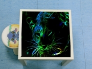 Table basse Abstract neon Leopard