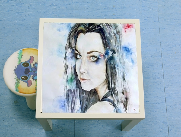 Table Amy Lee Evanescence watercolor art