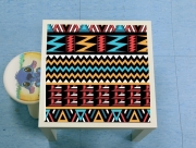 Table basse aztec pattern red Tribal