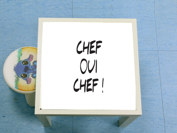 Table Chef Oui Chef humour