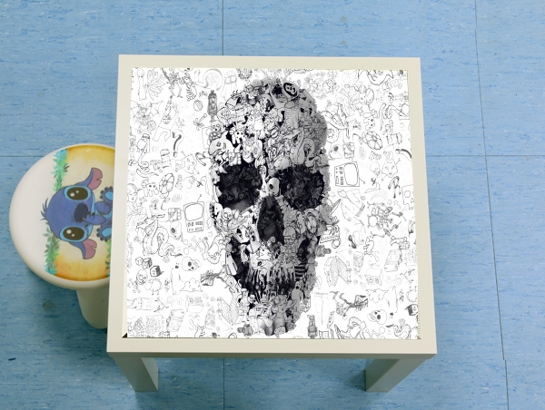 Table Doodle Skull