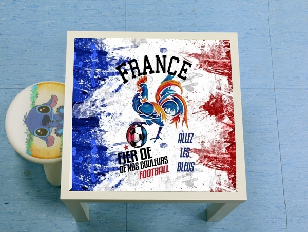 Table France Football Coq Sportif Fier de nos couleurs Allez les bleus