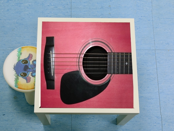 Table Guitare Rose