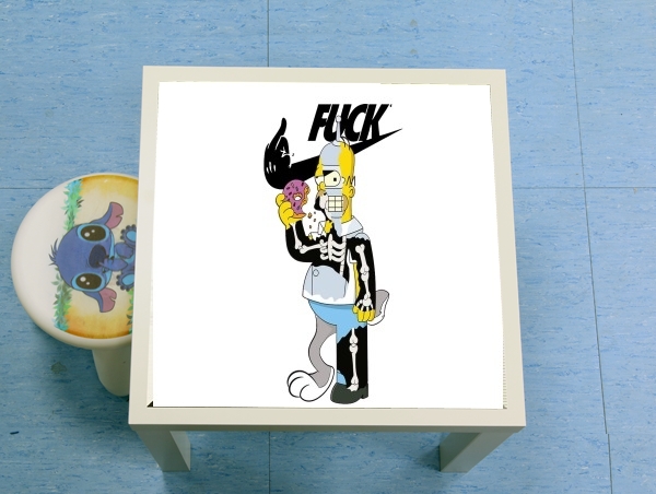 Table Home Simpson Parodie X Bender Bugs Bunny Zobmie donuts