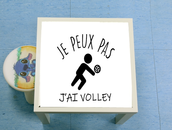 Table Je peux pas j'ai volleyball