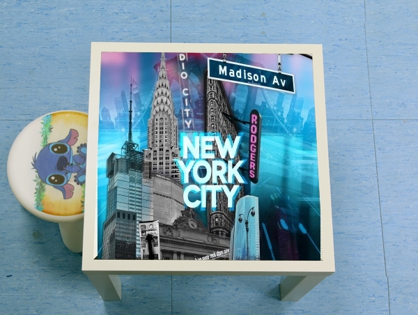 Table New York City II [blue]
