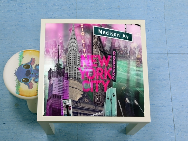 Table New York City II [pink]