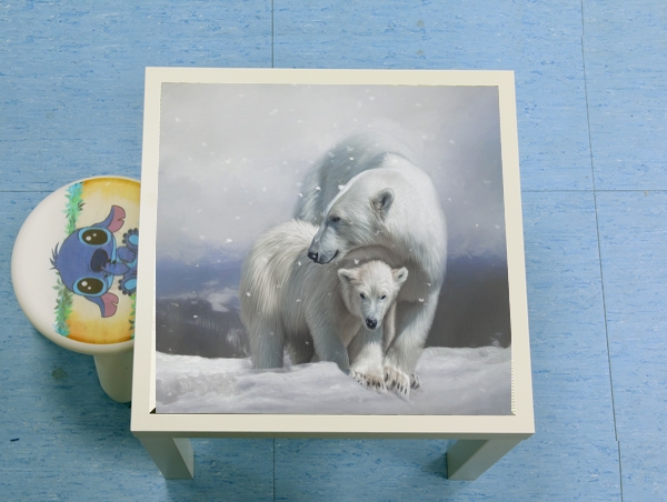 Table Polar bear family