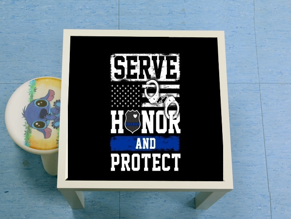 Table Police Serve Honor Protect