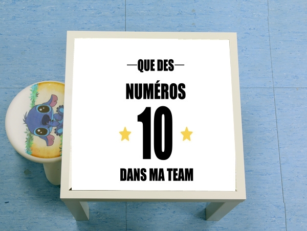 Table Que des numeros 10 dans ma team