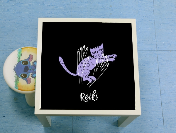 Table Reiki Animal chat violet
