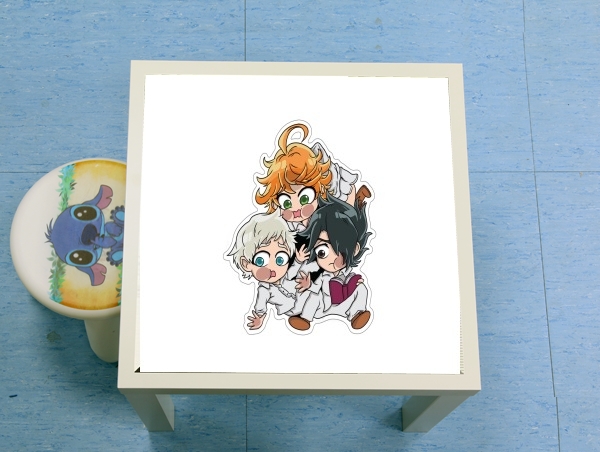 Table The Promised Neverland - Emma, Ray, Norman Chibi