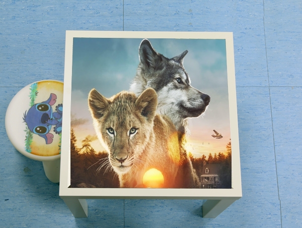 Table Le loup et le lion