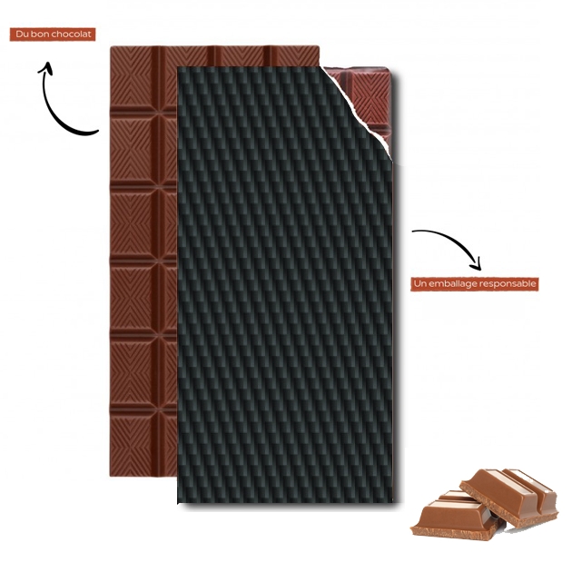 Tablette de chocolat - Cadeau de Pâques Carbone noir
