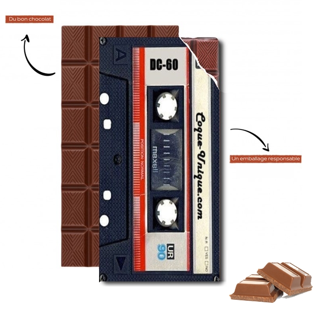 Tablette de chocolat - Cadeau de Pâques Cassette audio K7