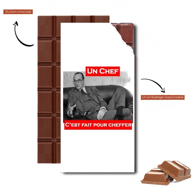 Tablette de chocolat - Cadeau de Pâques Chirac Un Chef cest fait pour cheffer