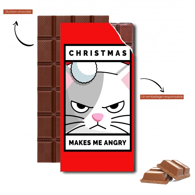 Tablette Christmas makes me Angry cat