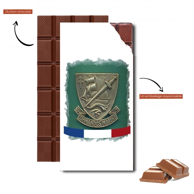 Tablette de chocolat - Cadeau de Pâques Commando Marine