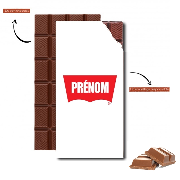 Tablette de chocolat - Cadeau de Pâques Personnalisé au Style LEVIS