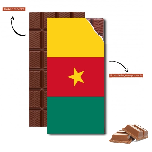 Tablette de chocolat Drapeau Cameroun à petits prix