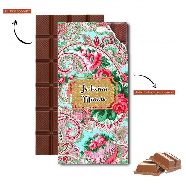 Tablette Floral Old Tissue - Je t'aime Mamie