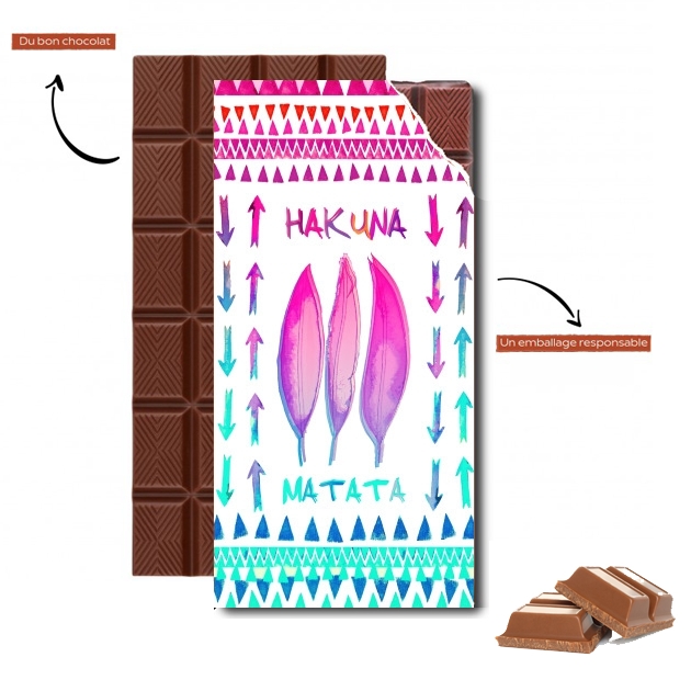 Tablette de chocolat - Cadeau de Pâques HAKUNA MATATA