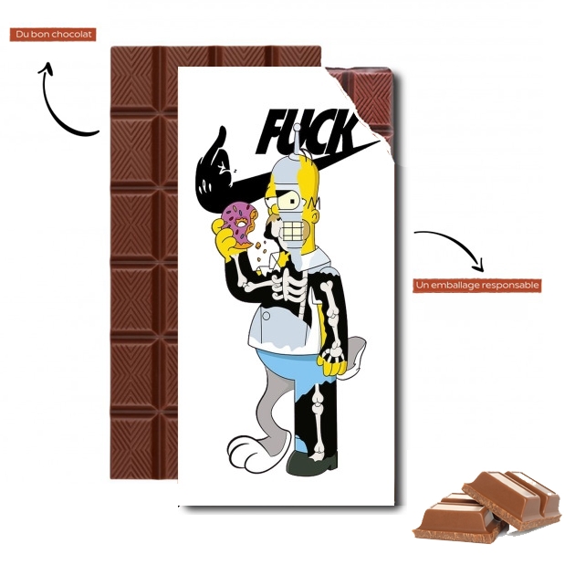 Tablette Home Simpson Parodie X Bender Bugs Bunny Zobmie donuts