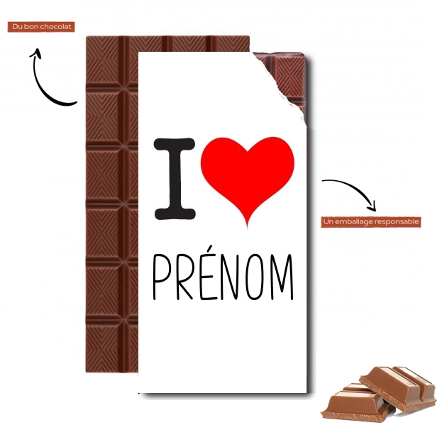 Tablette I love Prénom - Personnalisable avec nom de ton choix