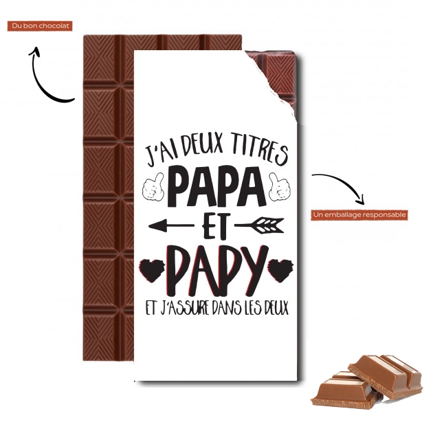 Tablette J'ai deux titres Papa et Papy et j'assure dans les deux
