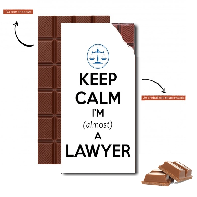 Tablette Keep calm i am almost a lawyer cadeau étudiant en droit