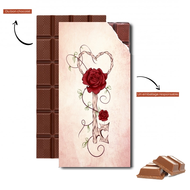 Tablette de chocolat - Cadeau de Pâques Key Of Love
