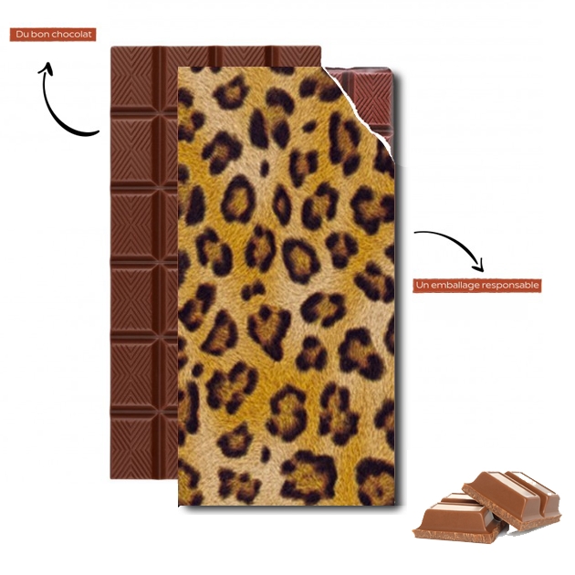 Tablette de chocolat - Cadeau de Pâques Leopard