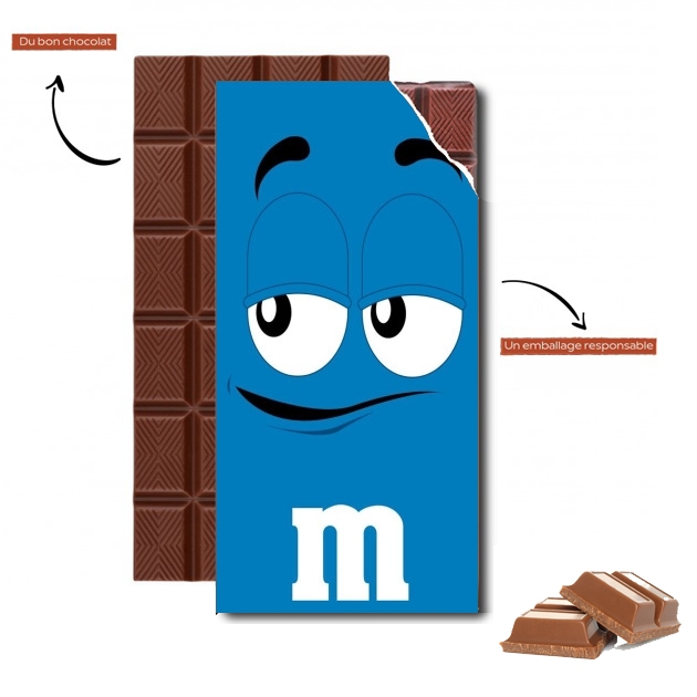 Tablette de chocolat - Cadeau de Pâques M&m's Bleu