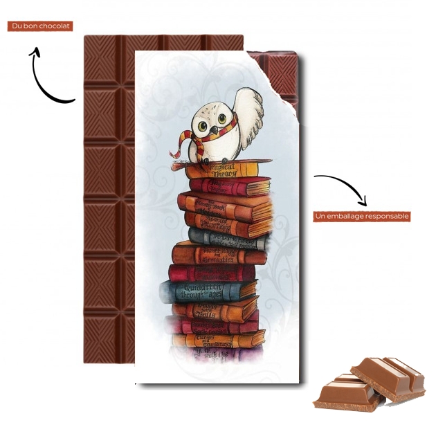 Tablette Owl and Books