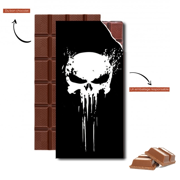 Tablette de chocolat - Cadeau de Pâques Punisher Skull