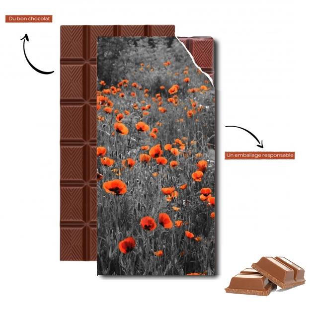 Tablette de chocolat - Cadeau de Pâques Red and Black Field