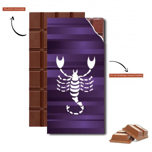 Tablette de chocolat - Cadeau de Pâques Scorpion - Signe du Zodiaque