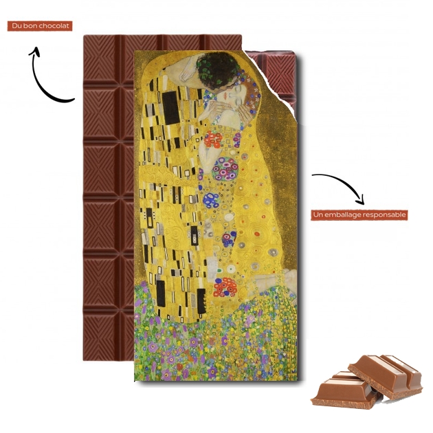 Tablette de chocolat - Cadeau de Pâques The Kiss Klimt