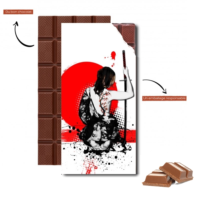 Tablette de chocolat - Cadeau de Pâques Trash Polka - Female Samurai
