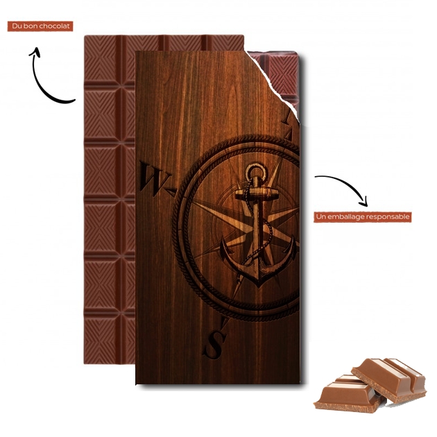 Tablette de chocolat - Cadeau de Pâques Wooden Anchor