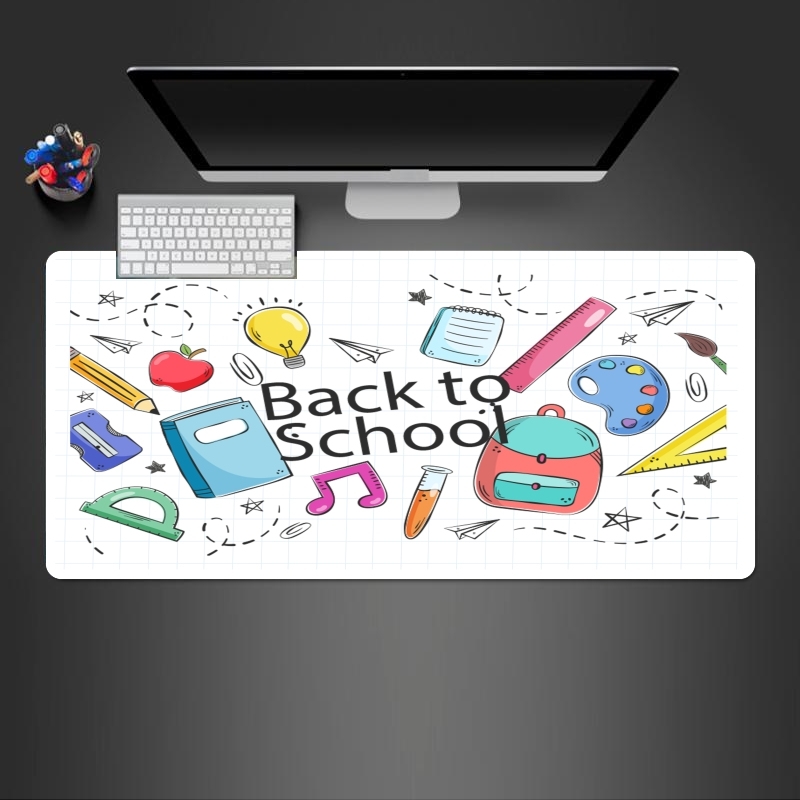 Tapis Back to school background drawing