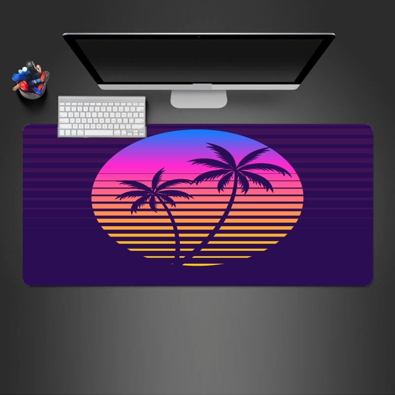 Tapis Classic retro 80s style tropical sunset
