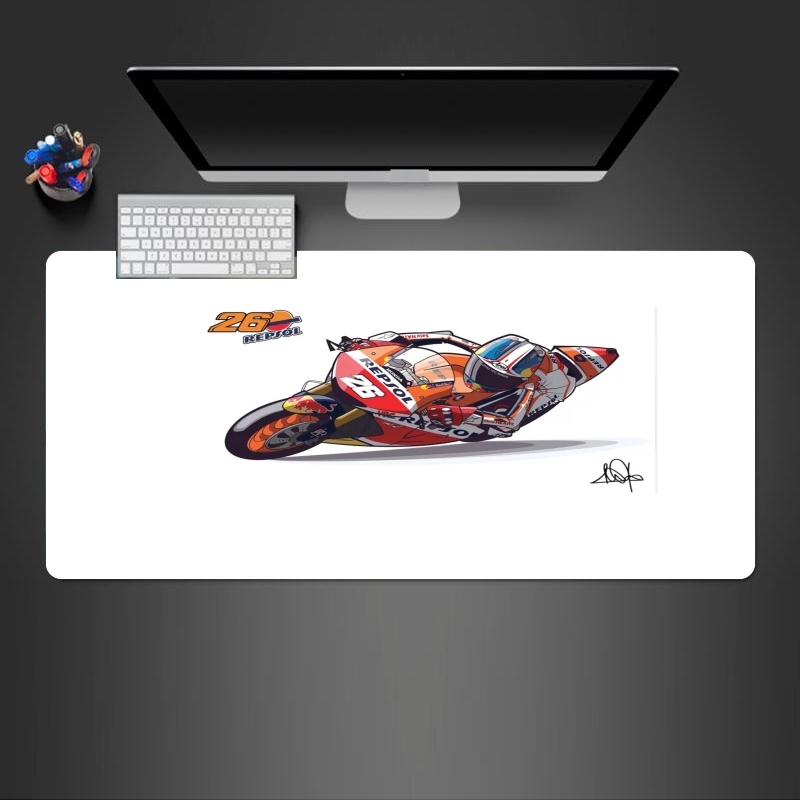 Tapis Dani Pedrosa Moto GP Cartoon Art